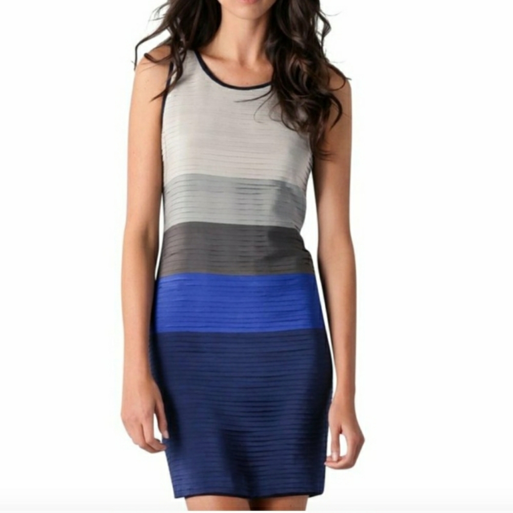 rag & bone Deep Blue Layered Mini Dress Medium